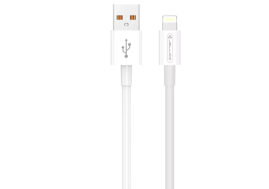 Cable Usb vers Lightning (3.1 A) 1 mètre JELLICO B1 (Boite/BLISTER) blanc