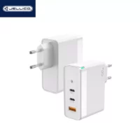 JELLICO Adaptateur secteur Triple port 2X USB-C + 1X USB (100W) JELLICO C118 (Boite/BLISTER) Blanc