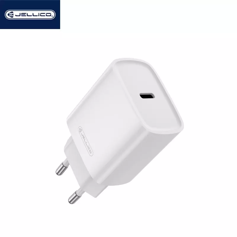JELLICO Adaptateur secteur USB-C (30W) JELLICO EU53 (Boite/ BLISTER) blanc