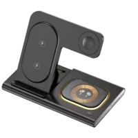 JELLICO Chargeur à induction magnétique 3 en 1 JELLICO W12 (Boite/BLISTER) noir