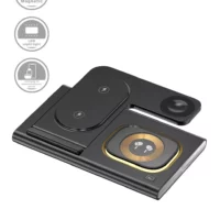 JELLICO Chargeur à induction magnétique 3 en 1 JELLICO W12 (Boite/BLISTER) noir