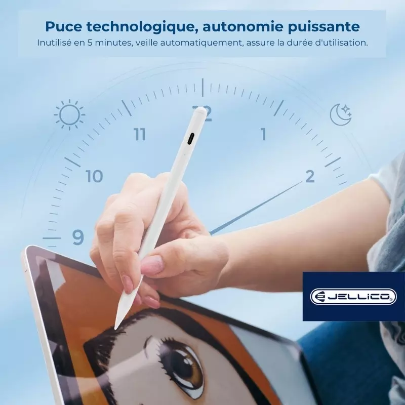 JELLICO Stylet pour smartphones et tablettes JELLICO T1 (Boite/BLISTER) blanc